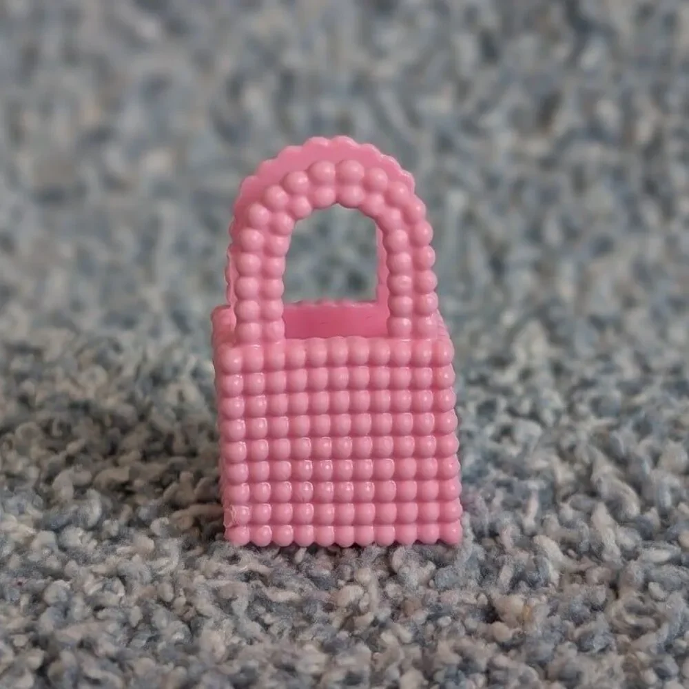 Mattel Barbie Light Pink Boxy Mini Handbag Fashion Doll Accessory
